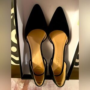 Nanette Lepore suede D’Orsay heels
